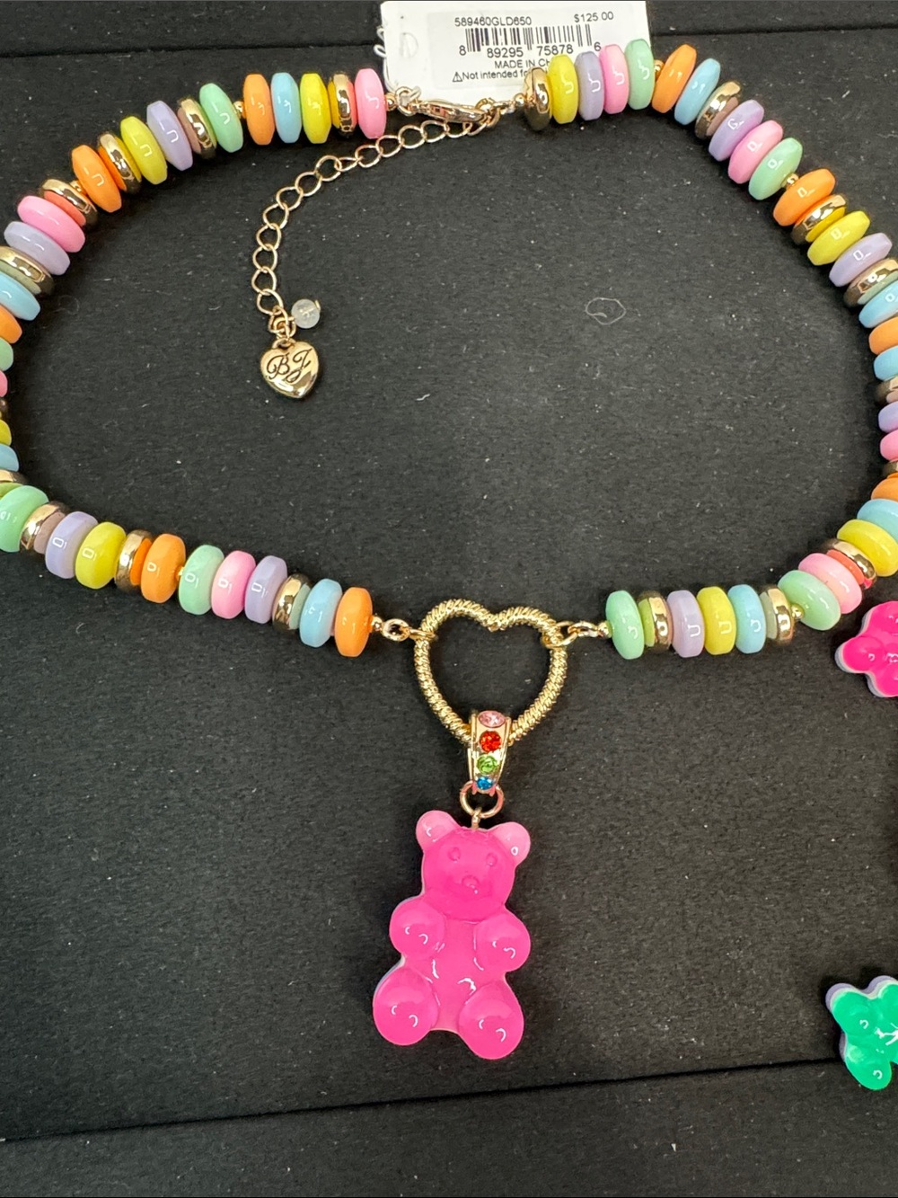 Betsey Johnson Gummy Bear Necklace & Matching Bracelet Set-- NWT - Picture 3 of 7